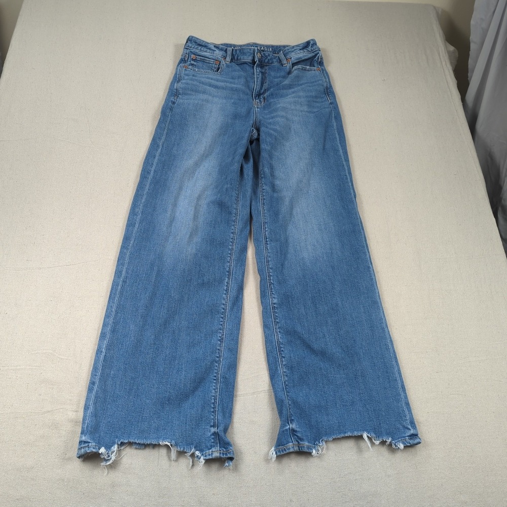 American Eagle Outfitters Light Blue Wide Leg Jeans